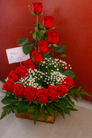 Arreglo floral 15  rosas R19