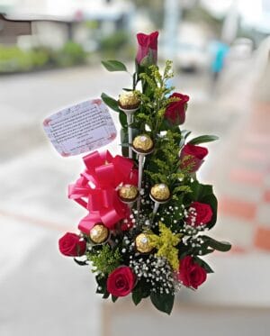 Escala de rosas y chocolates R15